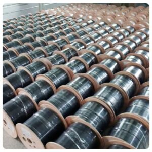 FIBER OPTIC 1 CORE 2 CORE 1km 2km 3km Plywood Drum FTTH DROP CABLE SINGLE MODE INDOOR FIBER OPTIC CABLE